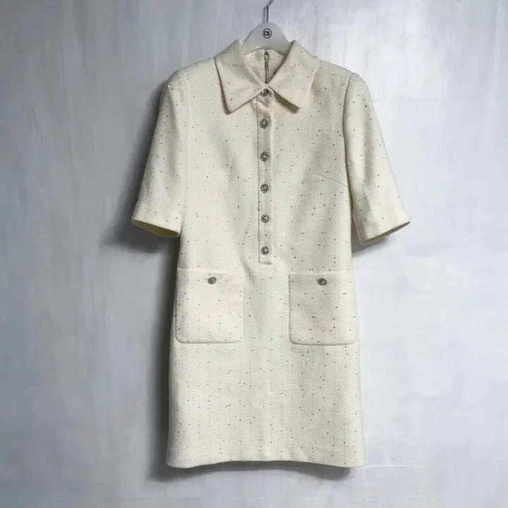 [BUNJANG] MojoSphin Sequin Tweed Dress / 모조에스핀 스팽글 트위드 원피스