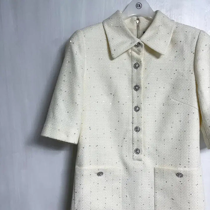 [BUNJANG] MojoSphin Sequin Tweed Dress / 모조에스핀 스팽글 트위드 원피스