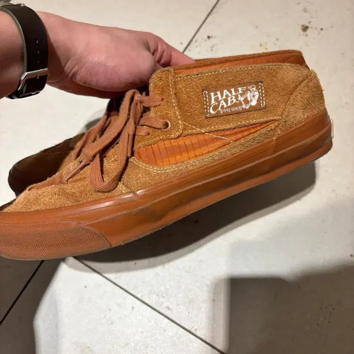 [BUNJANG] Vans Half Cab Brown Suede Sneakers / 반스 하프캡 290