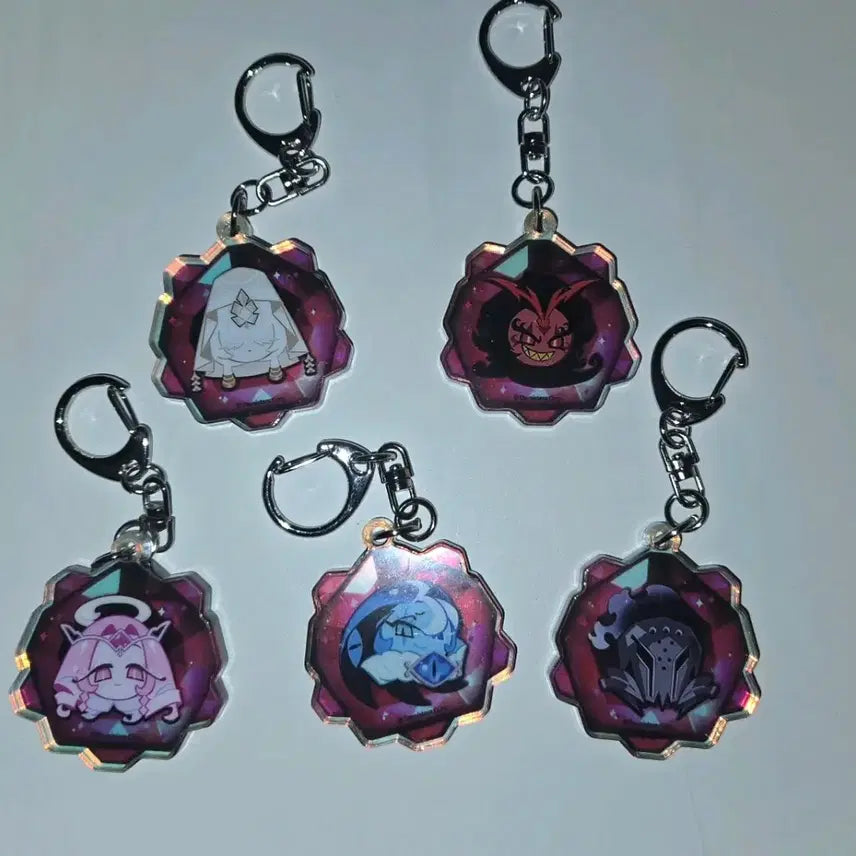 [BUNJANG] Cookie Run Kingdom World Championship Soul Stone Beast Keyring Set / 쿠키런킹덤 쿠킹덤 월드챔피언십 영혼석 비스트 키링 5종 일괄 세트