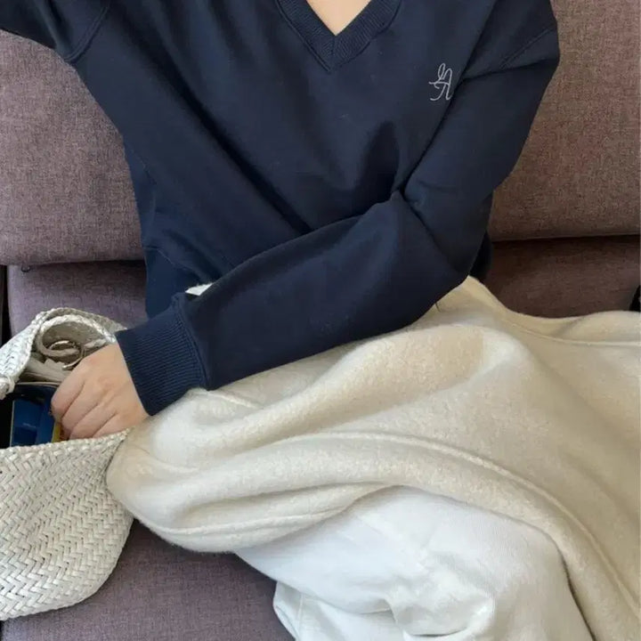 [BUNJANG] Inderbaz Cotton Simple Sweatshirt / 인더바즈 Cotton simple sweatshirt