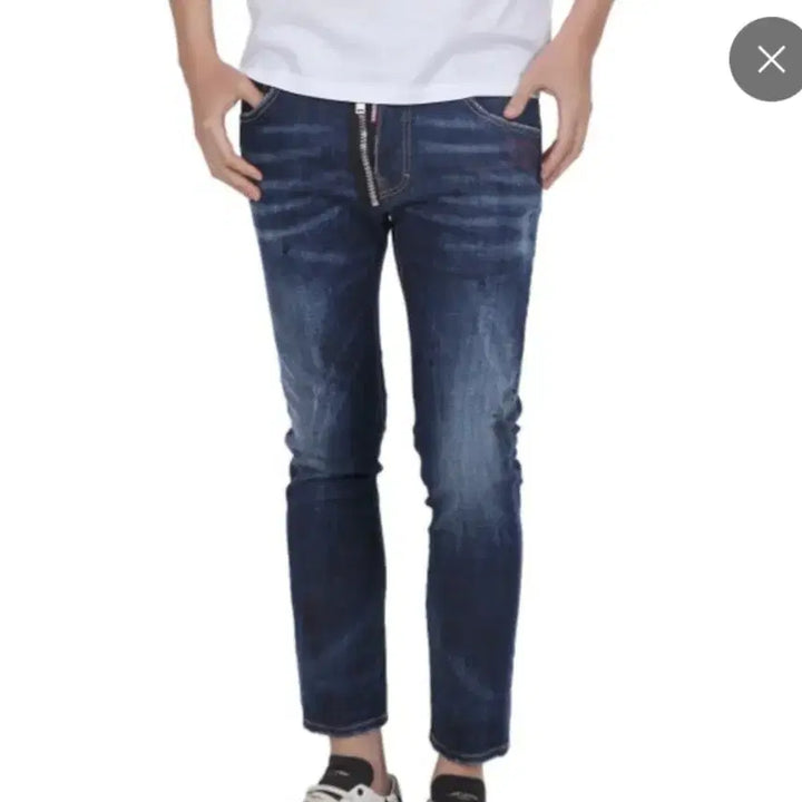 [BUNJANG] DSQUARED2 Skater Jeans Front Zip Size 46 / 정품 디스퀘어드 앞지퍼 스케이터진 46