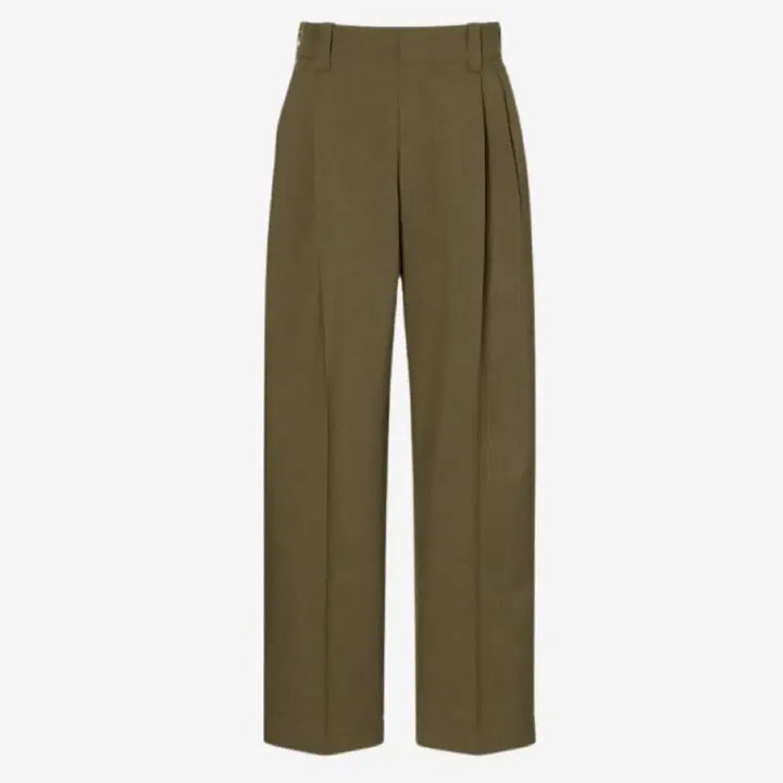 [BUNJANG] Uniqlo x MARNI Wide Fit Pleated Trousers - Olive (L) / 유니클로 x 마르니 와이드 핏 플리티드 트라우저 새제품 L사이즈