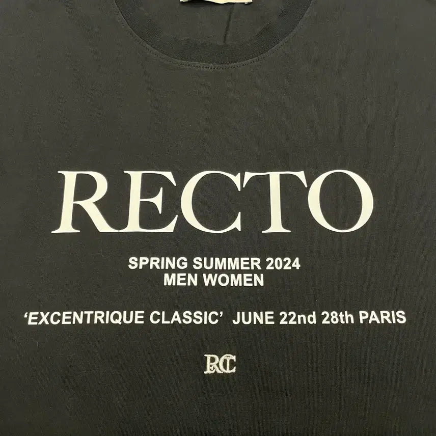 [BUNJANG] Recto 24SS Signature Tank Top Black / 렉토 24SS 시그니처 탱크탑 블랙