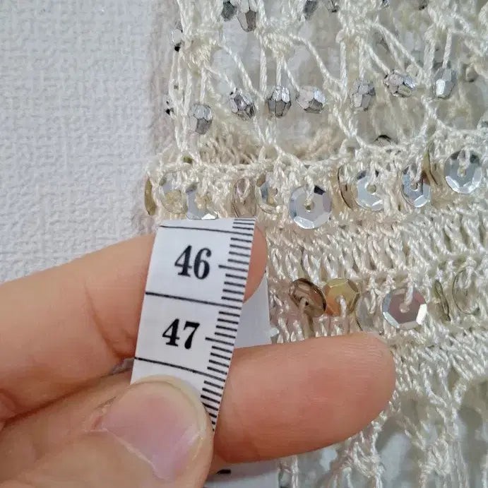 [BUNJANG] Amani Design Crochet Knit Vest / 여 55.66.Amani Design 크로셰 뜨개 조끼