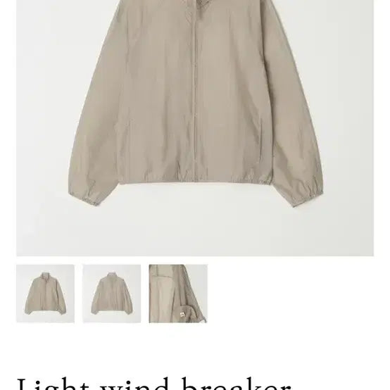 [BUNJANG] Celli &amp; Lion Light Windy Breaker (Beige) / [셀리앤리옹]라이트 윈디 브레이커(베이지)