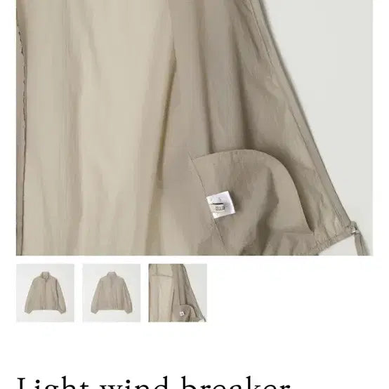 [BUNJANG] Celli &amp; Lion Light Windy Breaker (Beige) / [셀리앤리옹]라이트 윈디 브레이커(베이지)