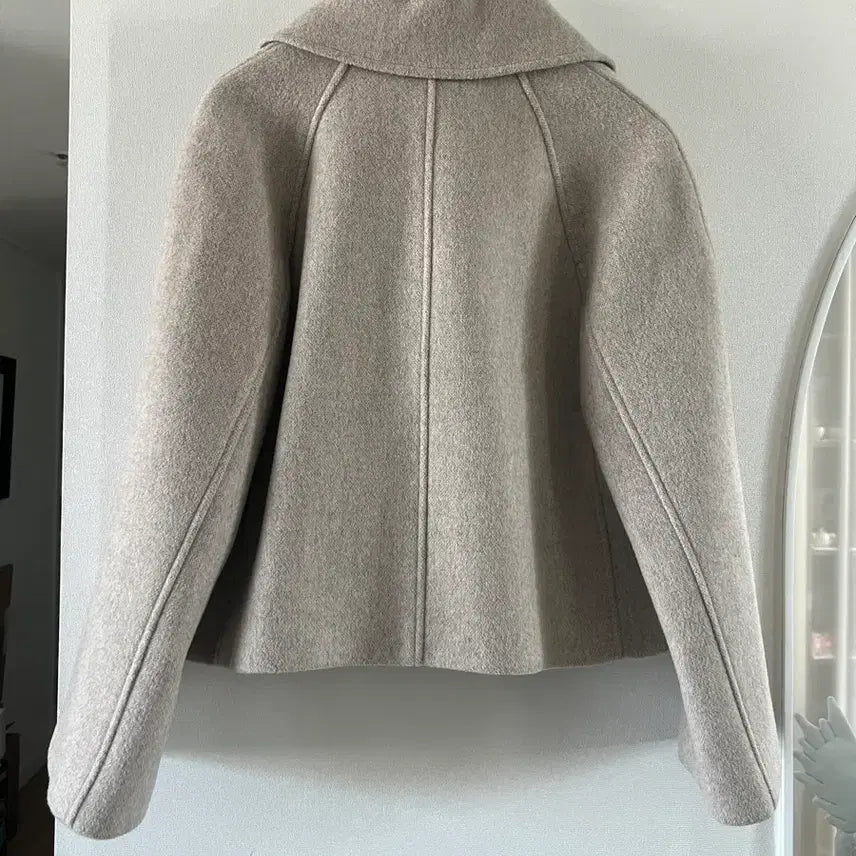 [SOLD OUT] 던스트 싱글 울 코트 오트 멜란지