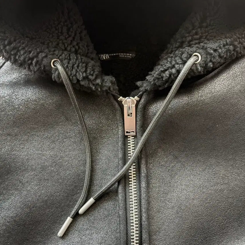 [BUNJANG] ZARA Faux Shearling Jacket / 자라 무스탕