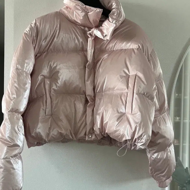 [BUNJANG] Urban Dress Stella Crop Padding Pink Outerwear / 어반드레스 스텔라 크롭 패딩 핑크