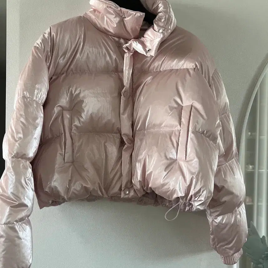 [BUNJANG] Urban Dress Stella Crop Padding Pink Outerwear / 어반드레스 스텔라 크롭 패딩 핑크