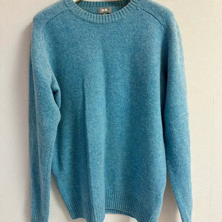 [BUNJANG] Uniqlo Blue Wool Knit Sweater / 새상품 남녀공용)유니클로 블루 울 니트 XL 스웨터 울니트 가디건