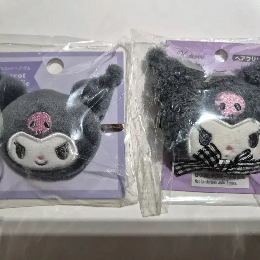 [BUNJANG] Kuromi Doll Hair Clip Set / 쿠로미 인형 머리핀 세트 보세요