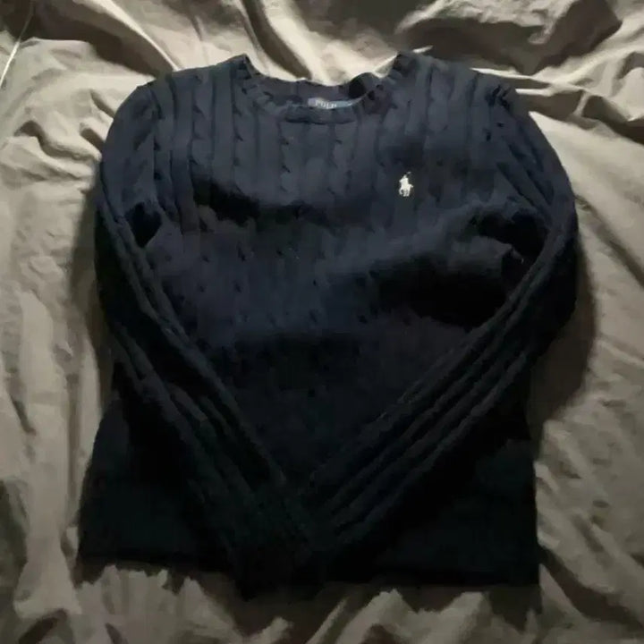 [BUNJANG] Polo Ralph Lauren U-Neck Knit Navy XS / 폴로 랄프로렌 유넥 니트 네이비 xs