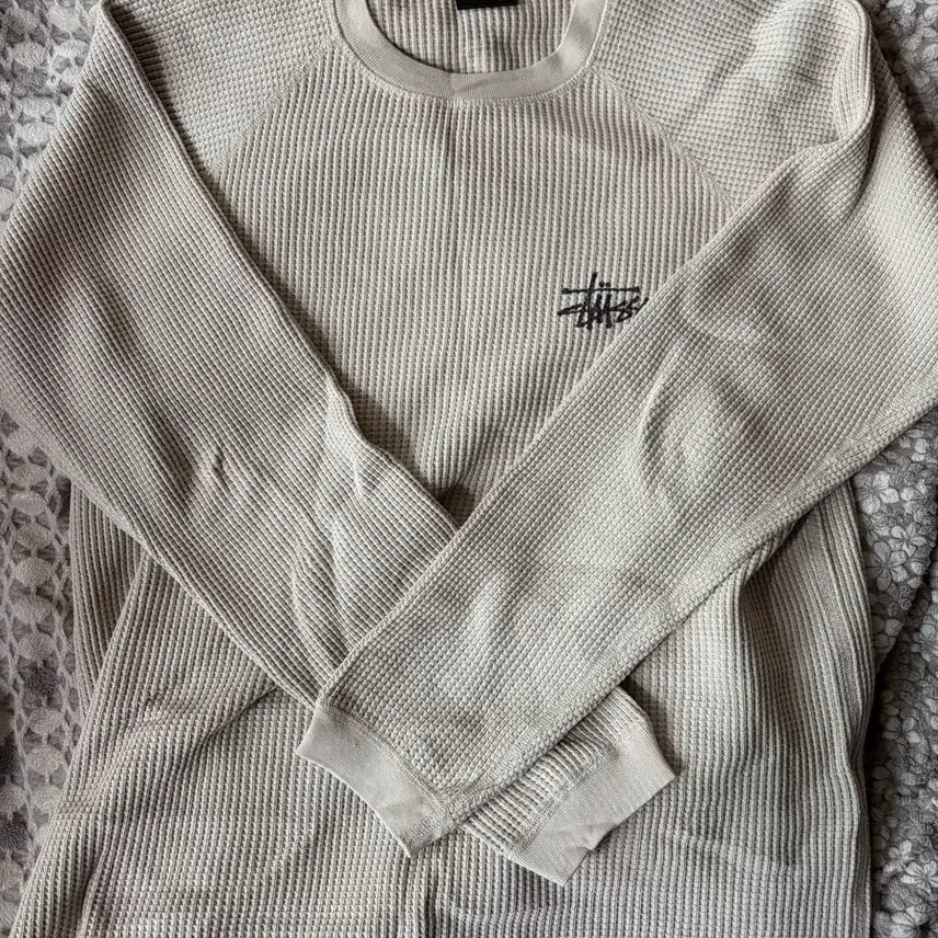[SOLD OUT] 스투시 레글런 써멀 롱슬리브 본 M