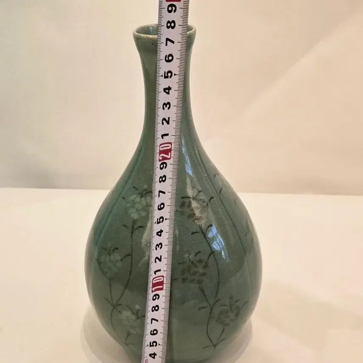 [SOLD OUT] 인간문화재 해강 ] 작  청자 상감 초화문 도자기 주병입니다