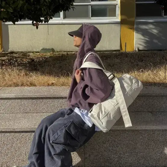 [BUNJANG] Maison Mineed Pinch Cargo Sweat Pants Charcoal / [새상품] 메종미네드 핀치 카고 스웻 팬츠 차콜 50 L 피그먼트 워싱