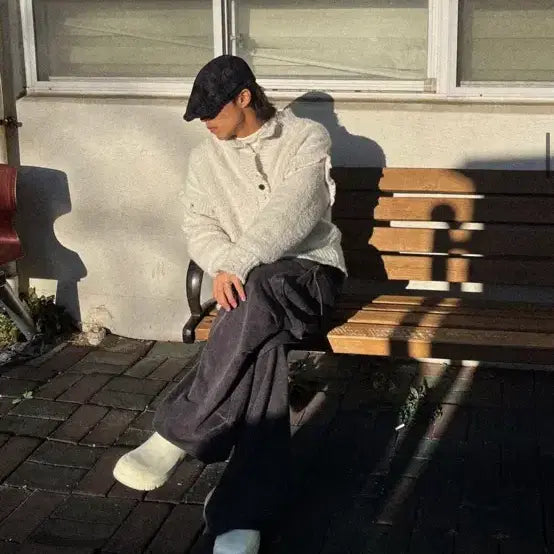 [BUNJANG] Maison Mineed Pinch Cargo Sweat Pants Charcoal / [새상품] 메종미네드 핀치 카고 스웻 팬츠 차콜 50 L 피그먼트 워싱