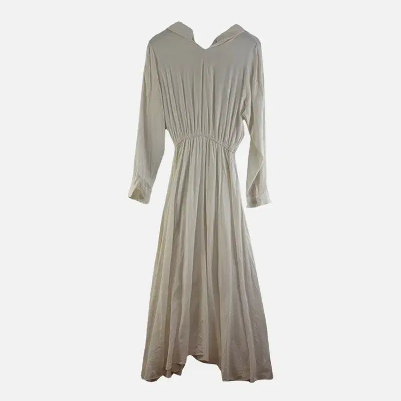 [BUNJANG] FREE Beige Long One-Piece Dress / 여FREE 카라 롱 원피스 베이지 M6218