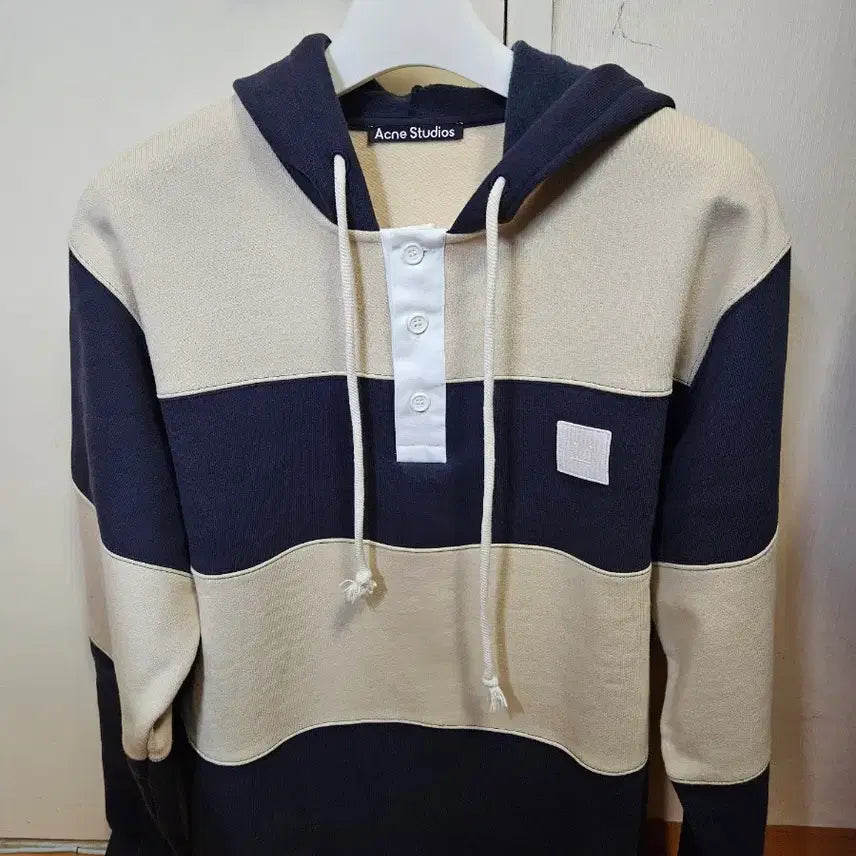 [BUNJANG] Acne Studios Striped Rugby Hoodie / 100 ~ 105) 아크네 스튜디오 스트라이프 럭비 후드티