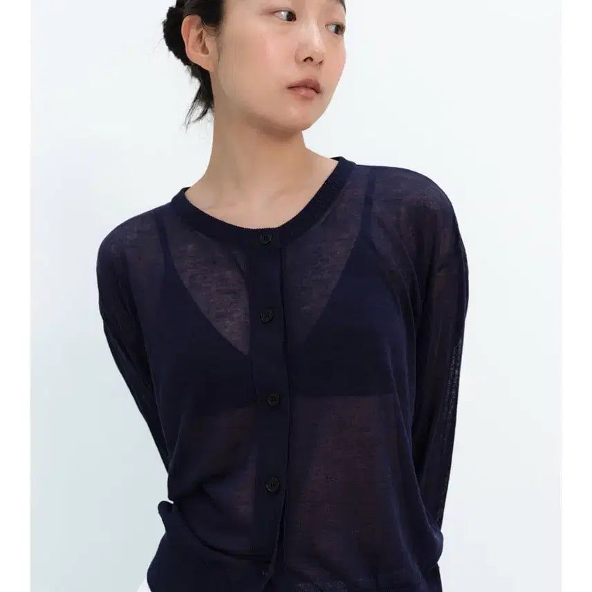 [BUNJANG] NOD Summer Cardigan Navy / 엔오디 썸머 가디건 네이비 새제품