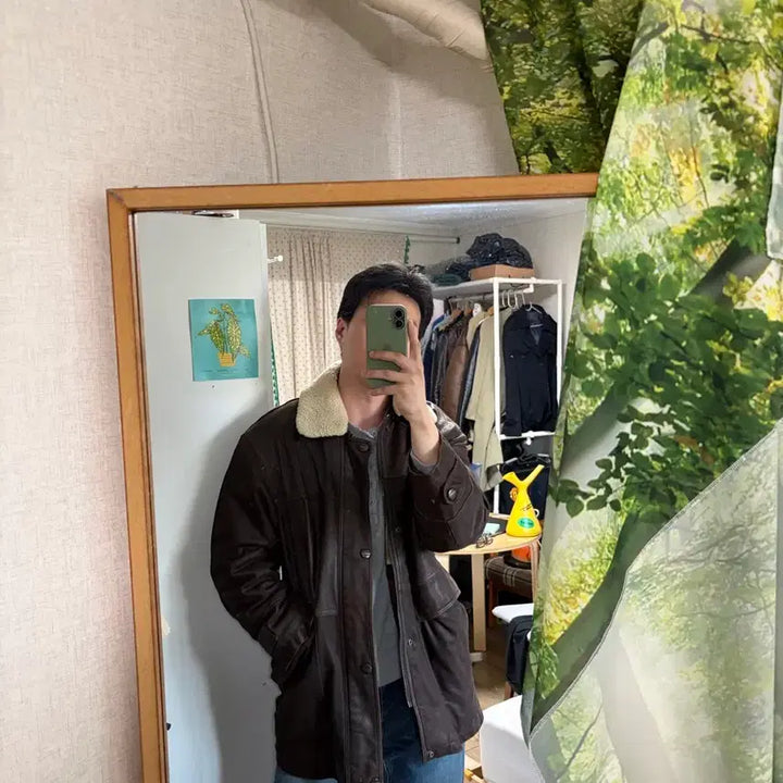 [BUNJANG] Biltmore 2000s Vintage Goat Leather Field Jacket / 100) 00s 빈티지 산양가죽 레더 카코트 필드자켓