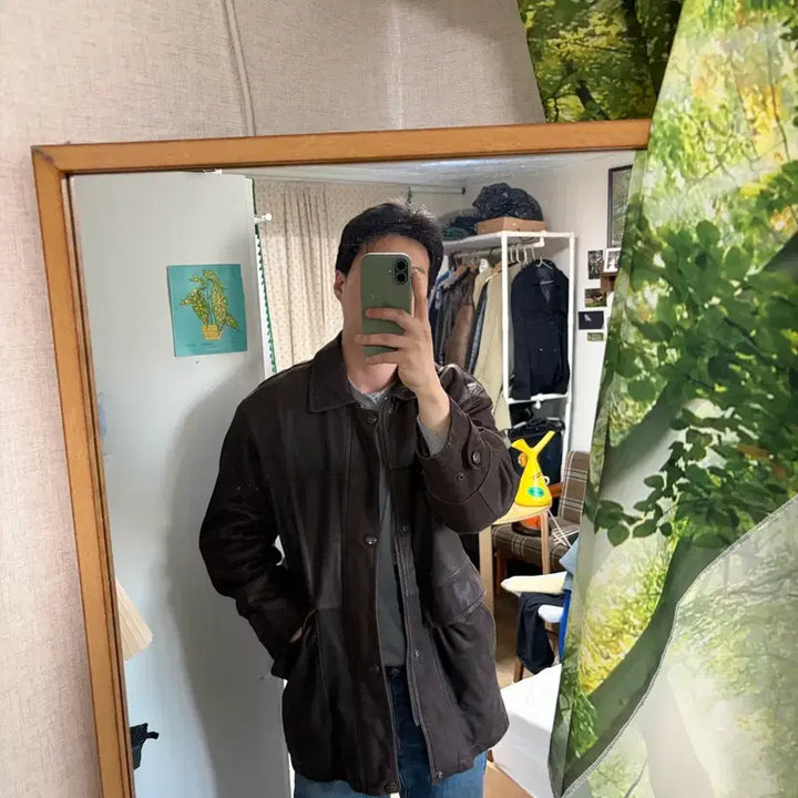 [BUNJANG] Biltmore 2000s Vintage Goat Leather Field Jacket / 100) 00s 빈티지 산양가죽 레더 카코트 필드자켓