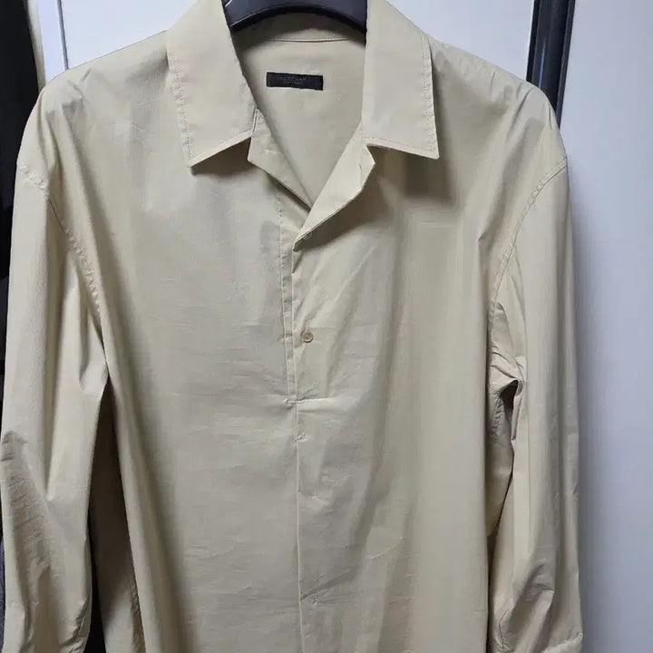 [BUNJANG] Jill Stuart New York Beige Loose Fit Shirt / 질스튜어트뉴욕셔츠