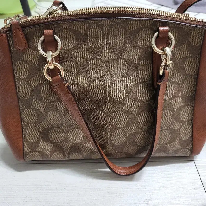[BUNJANG] Coach Signature Brown Tote Bag / 코치 정품시그니처 브라운 토트백