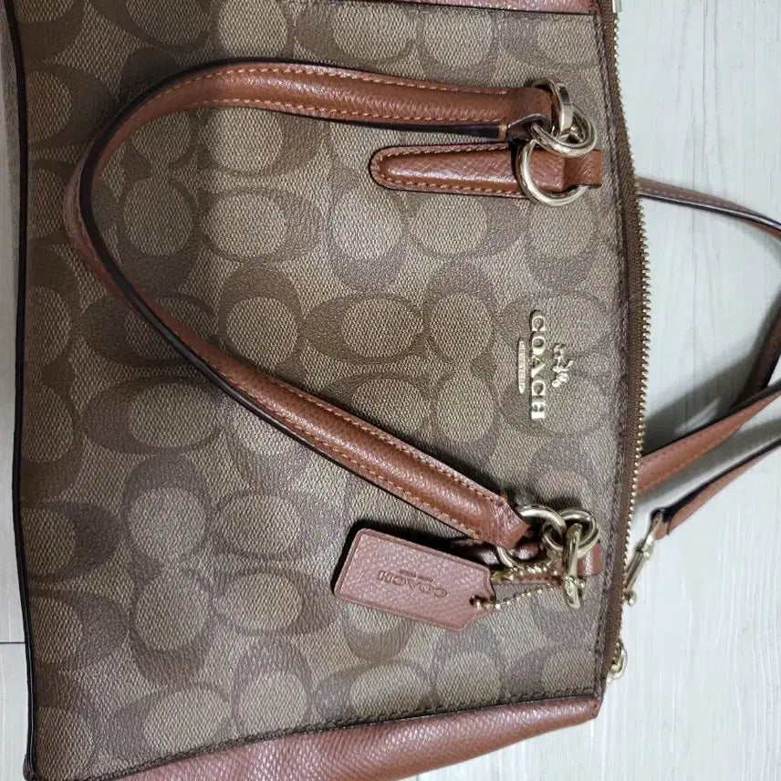 [BUNJANG] Coach Signature Brown Tote Bag / 코치 정품시그니처 브라운 토트백