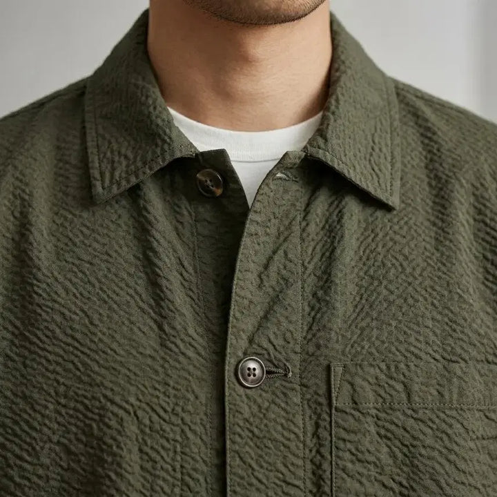 [BUNJANG] Officine Generale Seersucker Chore Jacket / [95]오피신제네랄 시어서커 초어 자켓