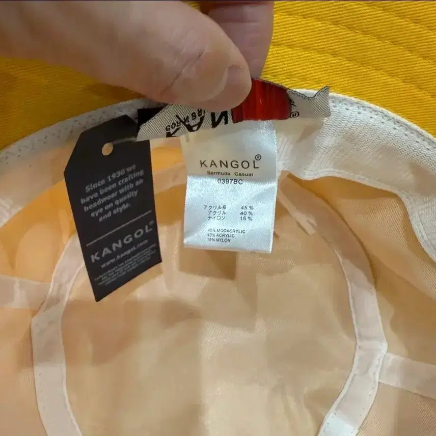 [BUNJANG] Kangol Yellow Bucket Hat / 캉골 옐로우 버킷햇
