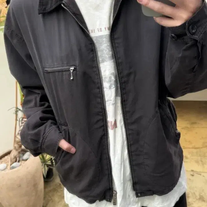 [BUNJANG] Polytelu Swing Top Jacket / [3]폴리테루 스윙탑 퍼플브라운 새상품