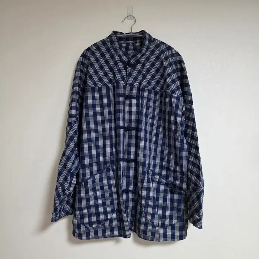 [BUNJANG] Porter Classic Palaka Chinese Jacket - Navy / 포터클래식 PALAKA 로컬 차이니즈 자켓 3사이즈 네이비