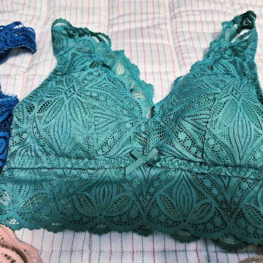 [BUNJANG] Barbara All Lace Bralette Set (5 pcs) / 바바라 레이스브라렛 새상품 5개모두드림