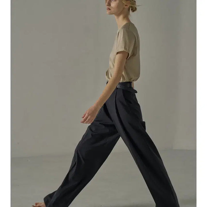[BUNJANG] Facade Pattern Summer Wool Wide Pants / 파사드패턴 썸머울 와이드 팬츠