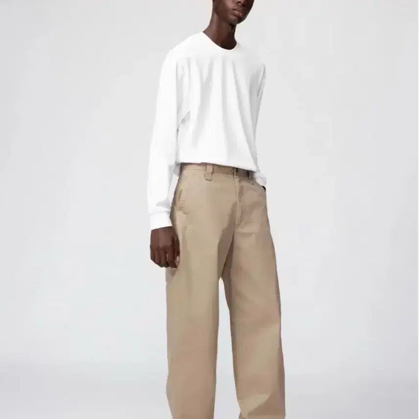 [BUNJANG] Uniqlo Wide Chino Pants (Long Length) / [73] 유니클로 와이드 치노팬츠 긴기장