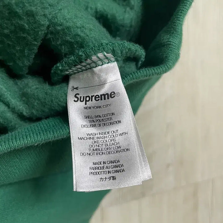 [BUNJANG] Supreme Collegiate Half Zip Pullover - 24FW / 슈프림 컬리지에이트 하프 집 풀오버 라이트 파인 - 24FW