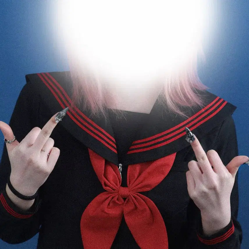 [BUNJANG] Black Sailor Uniform Rental / 졸업사진 흑세라 세라복 졸사 대여