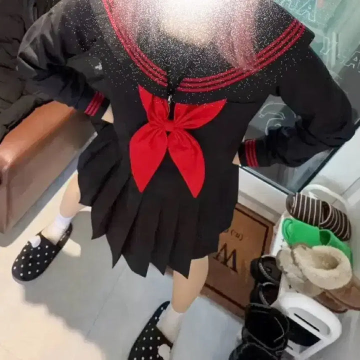 [BUNJANG] Black Sailor Uniform Rental / 졸업사진 흑세라 세라복 졸사 대여