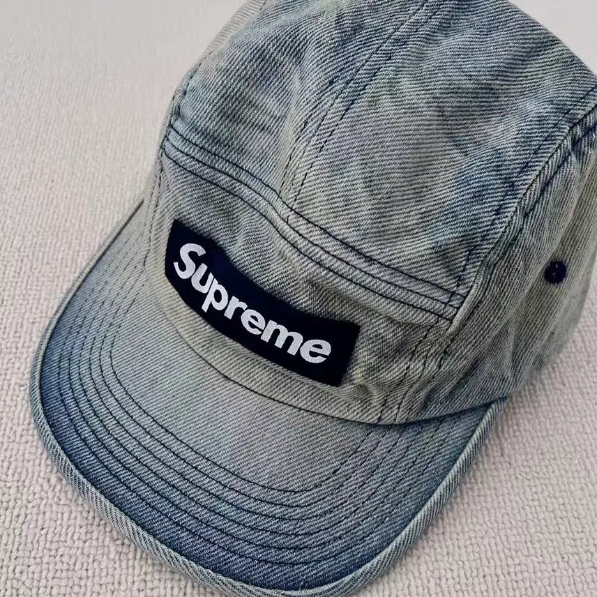 [BUNJANG] Washed Chino Twill Camp Cap Dirty Indigo / 워시드 치노 트윌 캠프캡 더티 인디고