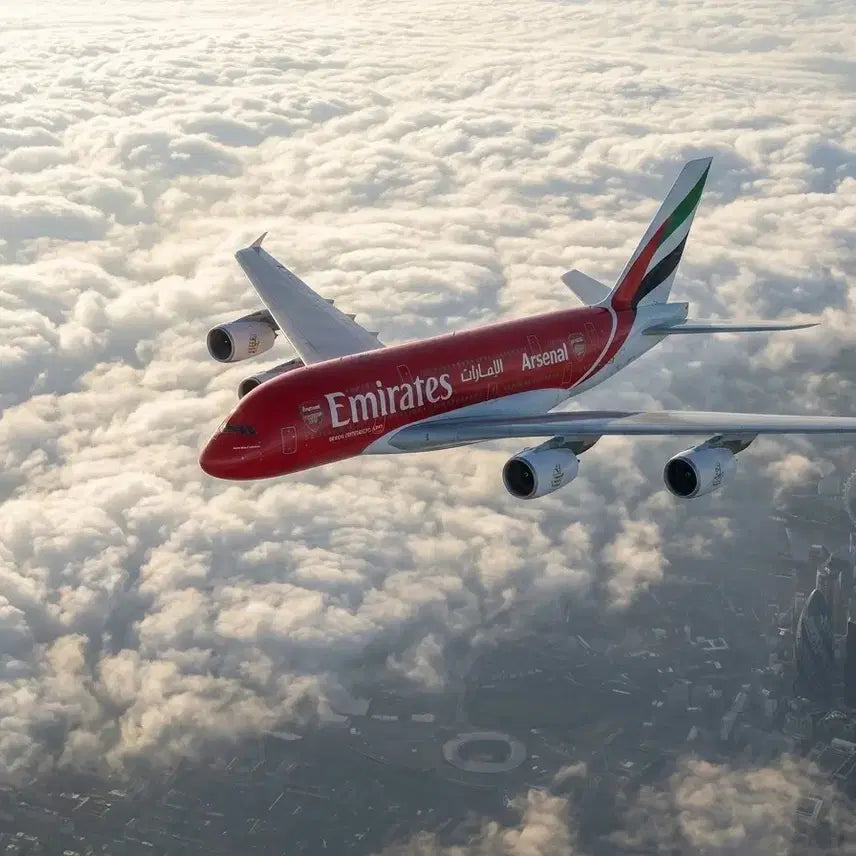[BUNJANG] Emirates A380-800 Arsenal 1:200 Model / 에미레이트 항공 A380-800 아스날 1:200 모형