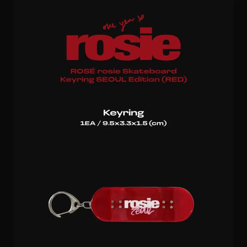 [BUNJANG] Blackpink Rosé Skateboard Keyring Seoul Edition / (미개봉) 블랙핑크 로제 rosie 스케이트보드 키링 서울 팝업 레드