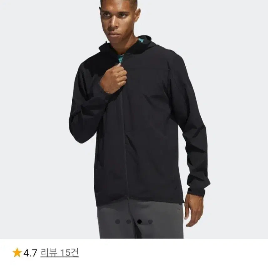 [SOLD OUT] 아디다스 경량 우븐 바람막이 집업 FL1507 씨티 풀 집 우븐 후디 C