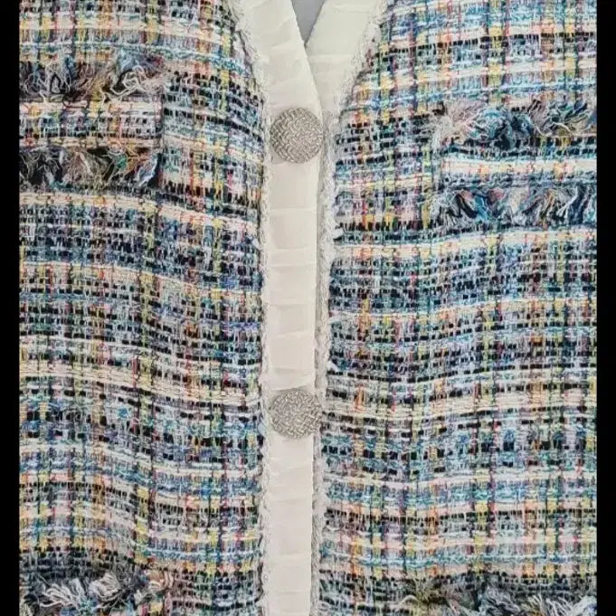 [BUNJANG] Cacharel Italian Tweed Vest / 까샤렐 이태리원단 트위드 조끼