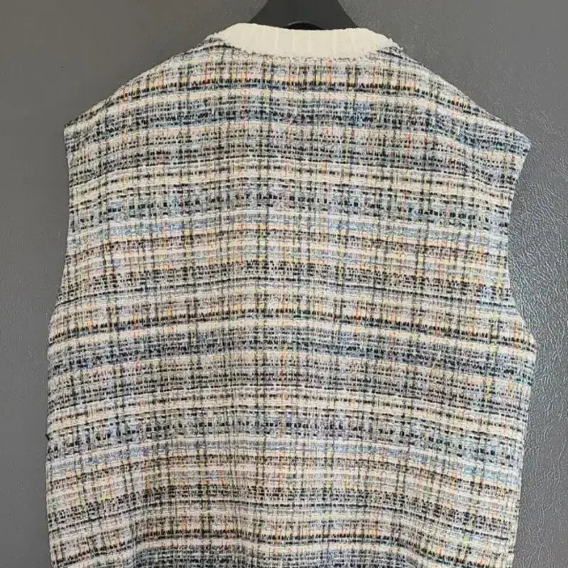 [BUNJANG] Cacharel Italian Tweed Vest / 까샤렐 이태리원단 트위드 조끼