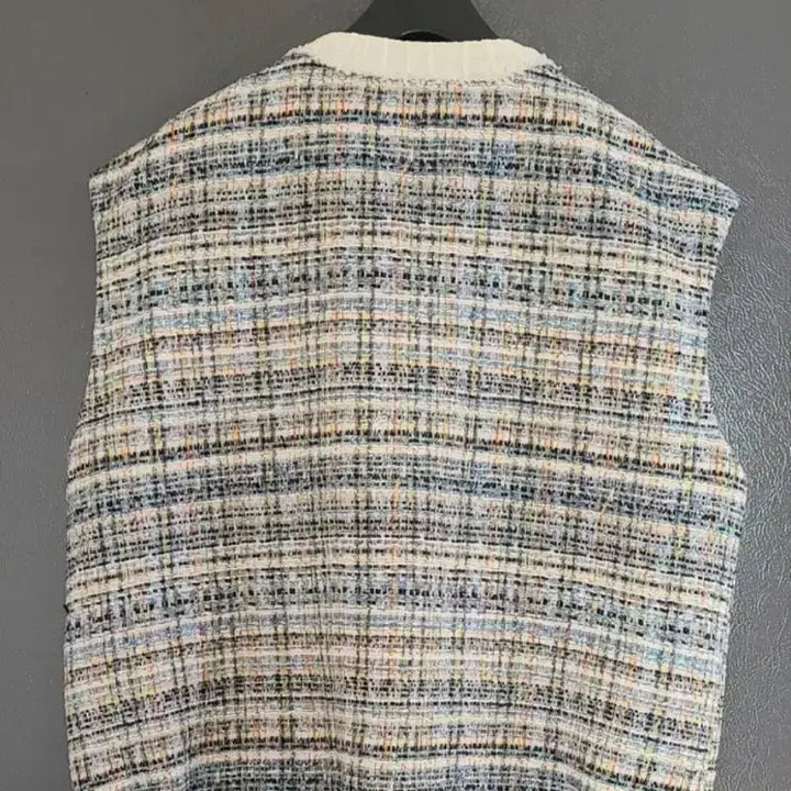 [BUNJANG] Cacharel Italian Tweed Vest / 까샤렐 이태리원단 트위드 조끼