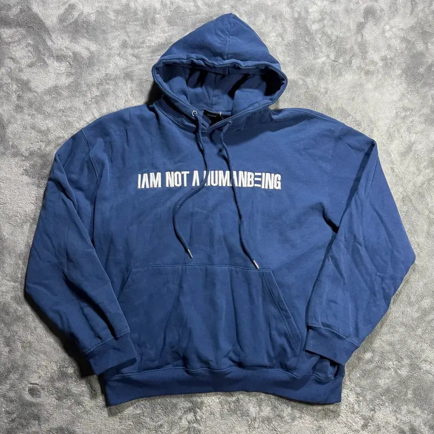 [BUNJANG] IAM NOT A HUMANBEING Blue Hoodie / IAM NOT A HUMANBEING 블루 후드티