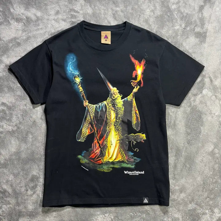 [BUNJANG] Nike ACG Wizard Printed T-Shirt Black / 나이키 ACG 위저드 프린팅 티셔츠 블랙