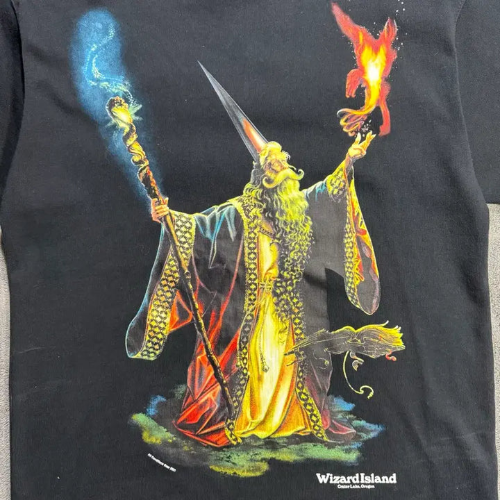 [BUNJANG] Nike ACG Wizard Printed T-Shirt Black / 나이키 ACG 위저드 프린팅 티셔츠 블랙